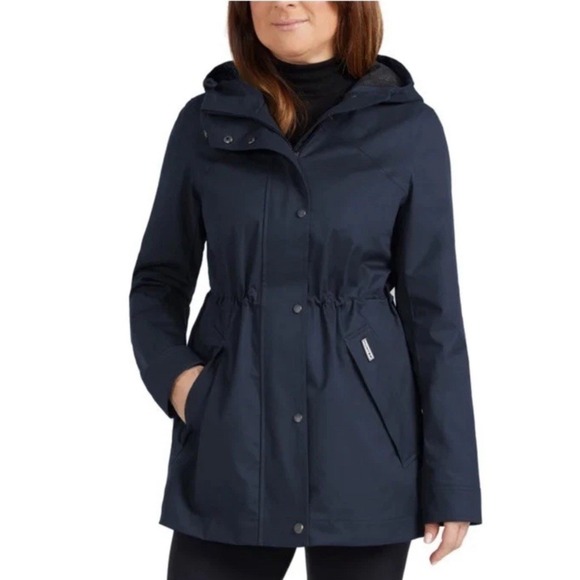 Hunter Jackets & Blazers - Hunter Women's Water-Resistant Cotton Smock Jacket, Blue (Navy), Size XS